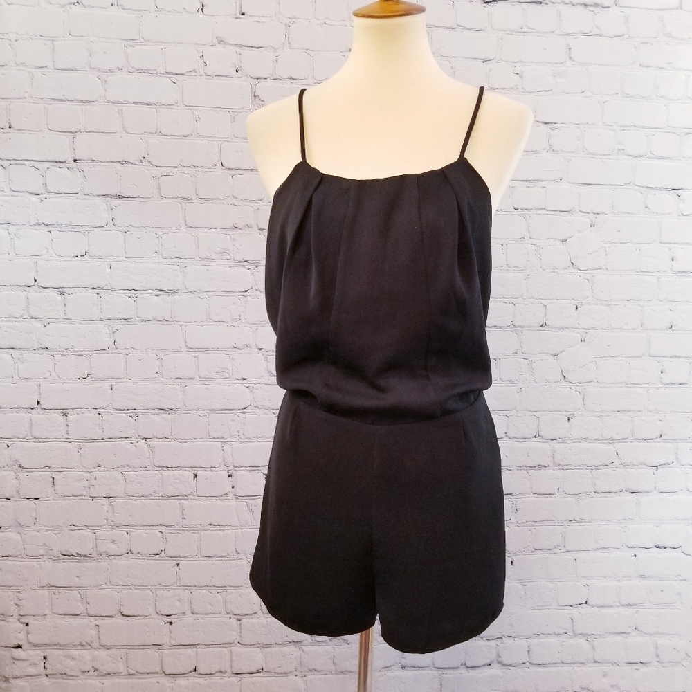 Six Crisp Days Mesh Back Romper, Size S - Picture 4 of 14